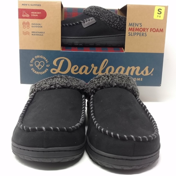 Dearfoams Men's Brendan Microsuede Clog Slipper - Picture 2 of 15